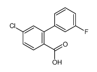 4-chloro-2-(3-fluorophenyl)benzoic acid结构式