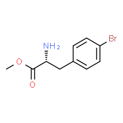 (R)-2-氨基-3-(4-溴苯基)丙酸甲酯结构式