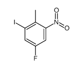 5-Fluoro-1-iodo-2-methyl-3-nitrobenzene结构式