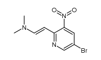 2-(5-bromo-3-nitropyridin-2-yl)-N,N-dimethylethenamine结构式