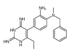 5-[3-amino-4-[benzyl(methyl)amino]phenyl]-6-ethylpyrimidine-2,4-diamine结构式