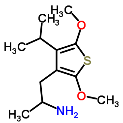 1-(2,5-二甲氧基-4-i-丙基硫代苯基)-2- 氨基丙烷盐酸盐结构式