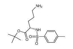 1,1-dimethylethyl (S)-5-amino-2-(((4-methylphenyl)sulfonyl)-amino)pentanoate Structure