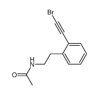 N-{2-[2-(bromoethynyl)phenyl]ethyl}acetamide结构式