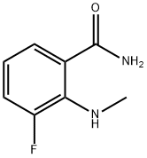 3-氟-2-(甲基氨基)苯甲酰胺结构式