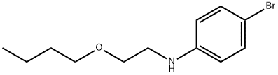 4-溴-N-(2-丁氧基乙基)苯胺结构式