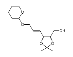 (E,2S,3R)-2,3-isopropylidenedioxy-6-(tetrahydro-2H-pyran-2-yl)oxy-4-hexenol Structure