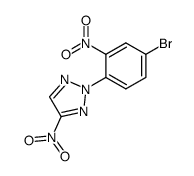 2-(4-bromo-2-nitrophenyl)-4-nitro-1,2,3-triazole结构式