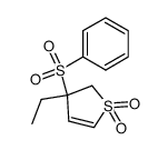 3-ethyl-3-(phenylsulfonyl)-2,3-dihydrothiophene 1,1-dioxide Structure