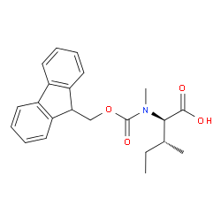 Fmoc-N-甲基-D-异亮氨酸结构式