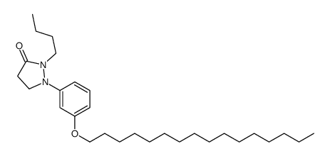 2-butyl-1-(3-hexadecoxyphenyl)pyrazolidin-3-one Structure