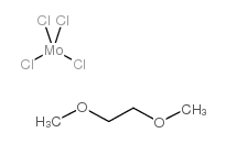 molybdenum tetrachloride dimethoxyethane complex Structure