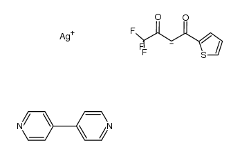 [Ag(4,4'-bipyridine)(thenoyltrifluoroacetylacetonate)](n)结构式