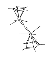 {(pentamethylcyclopentadienyl)tungsten(IV)Me3}(μ-N)结构式