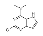 2-chloro-N,N-dimethyl-5H-pyrrolo[3,2-d]pyrimidin-4-amine Structure