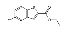 Benzo[b]thiophene-2-carboxylic acid, 5-fluoro-, ethyl ester Structure