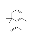 1-(2,4,6,6-tetramethylcyclohexa-1,3-dien-1-yl)ethanone Structure