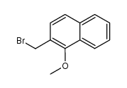 2-(bromomethyl)-1-methoxynaphthalene结构式