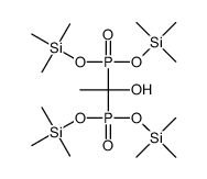 tetrakis(O-trimethylsilyl)hydroxyethylidenediphosphonic acid Structure