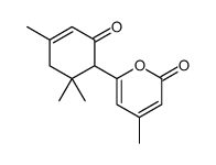 4-methyl-6-(4,6,6-trimethyl-2-oxocyclohex-3-en-1-yl)pyran-2-one Structure