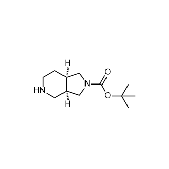 (3aR,7aR)-八氢-2H-吡咯并[3,4-c]吡啶-2-羧酸叔丁酯结构式