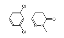 6-(2,6-dichlorophenyl)-2-methyl-4,5-dihydropyridazin-3(2H)-one结构式