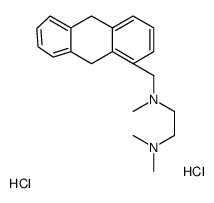 9,10-Dihydro-11-((N-(2-dimethylaminoethyl)-N-methyl)amino)methyl-9,10-ethanoanthracene HCl Structure