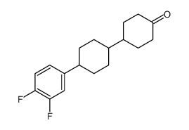 4'-(3,4-二氟苯基)双(环己基)-4-酮结构式