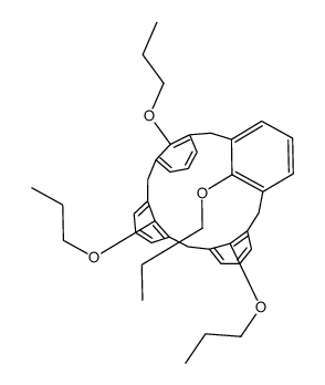 25,26,27,28-四丙氧基杯[4]芳香烃结构式