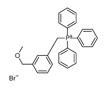 [3-(methoxymethyl)phenyl]methyl-triphenylphosphanium,bromide Structure