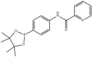 4-(吡啶-2-基甲酰氨基)苯基硼酸频哪醇酯结构式