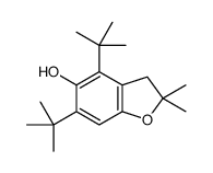 4,6-ditert-butyl-2,2-dimethyl-3H-1-benzofuran-5-ol Structure