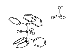 [Ir(CO)3(triphenylphosphine)2](ClO4)结构式