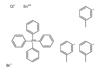 methylbenzene,tetraphenylphosphanium,tin(4+),bromide,chloride Structure