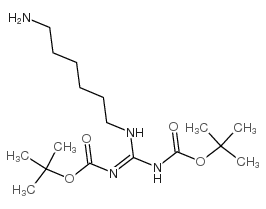 mono-6-n-diboc-guanyl-1,6-hexadiamine结构式