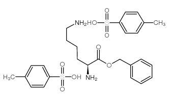 (S)-2,6-二氨基己酸苄酯双(4-甲基苯磺酸盐)结构式