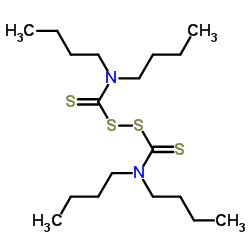 Bis-(dibutylthiocarbamoyl) disulfide Structure