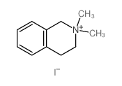 Isoquinolinium,1,2,3,4-tetrahydro-2,2-dimethyl-, iodide (1:1) Structure