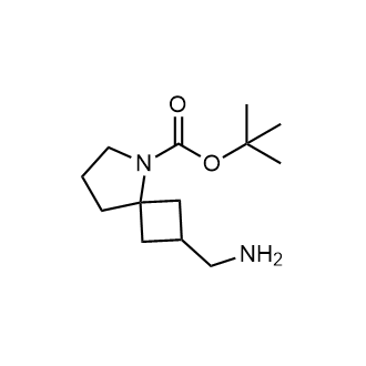 2-(氨基甲基)-5-氮杂螺[3.4]辛烷-5-羧酸叔丁酯结构式