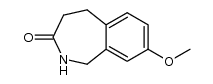 8-methoxy-1,2,4,5-tetrahydro-3H-2-benzazepin-3-one结构式