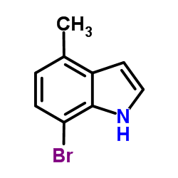7-溴-4-甲基-1H-吲哚结构式