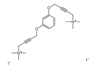 trimethyl-[4-[3-[4-(trimethylazaniumyl)but-2-ynoxy]phenoxy]but-2-ynyl]azanium,diiodide Structure