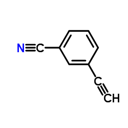 3-乙炔基苯甲腈结构式
