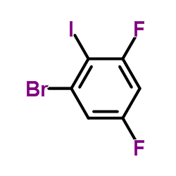 1-溴-3,5-二氟-2-碘苯结构式