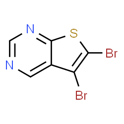 5,6-二溴噻吩并[2,3-D]嘧啶结构式