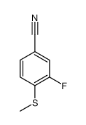 3-Fluoro-4-(methylsulfanyl)benzonitrile Structure