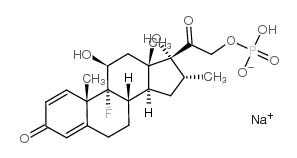 Dexamethasone 21-(sodium hydrogen phosphate) Structure