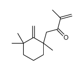 3-methyl-1-(1,3,3-trimethyl-2-methylidenecyclohexyl)but-3-en-2-one结构式