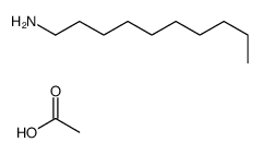 acetic acid,decan-1-amine Structure