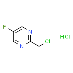 2-(chloromethyl)-5-fluoropyrimidine hydrochloride Structure
